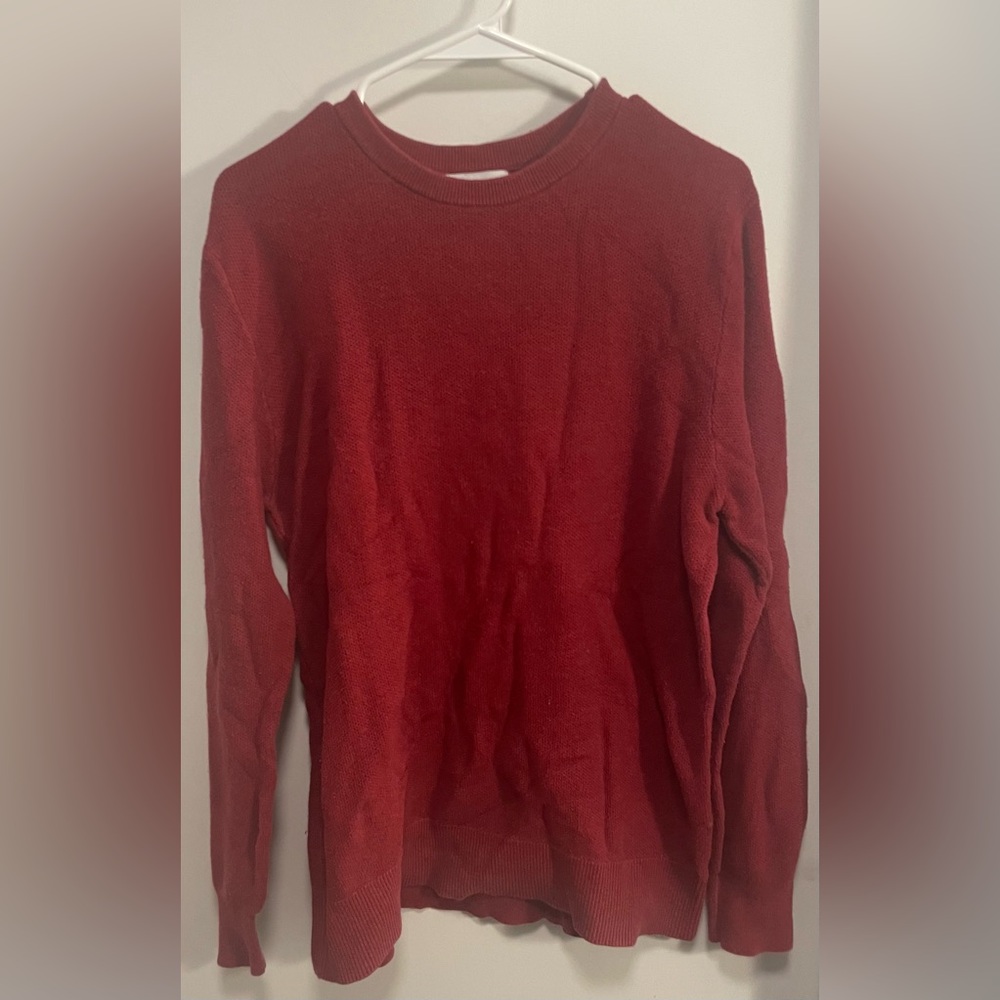 Goodfellow & Co Red Crewneck Sweater